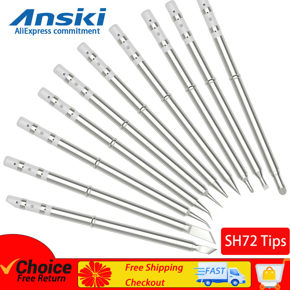 SH72 Tips for T85 T65 GD300 HS-01 SH73 Soldering iron Compatible with FM65 T65 Not Applicable T12 Digital Soldering Head