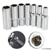 1pc 8-24mm Mm Deep Socket Adapter 3/8" Hex Socket Wrench Head Ratchet Hex Socket Nozzle Nut Driver Drill Hand Tool 2