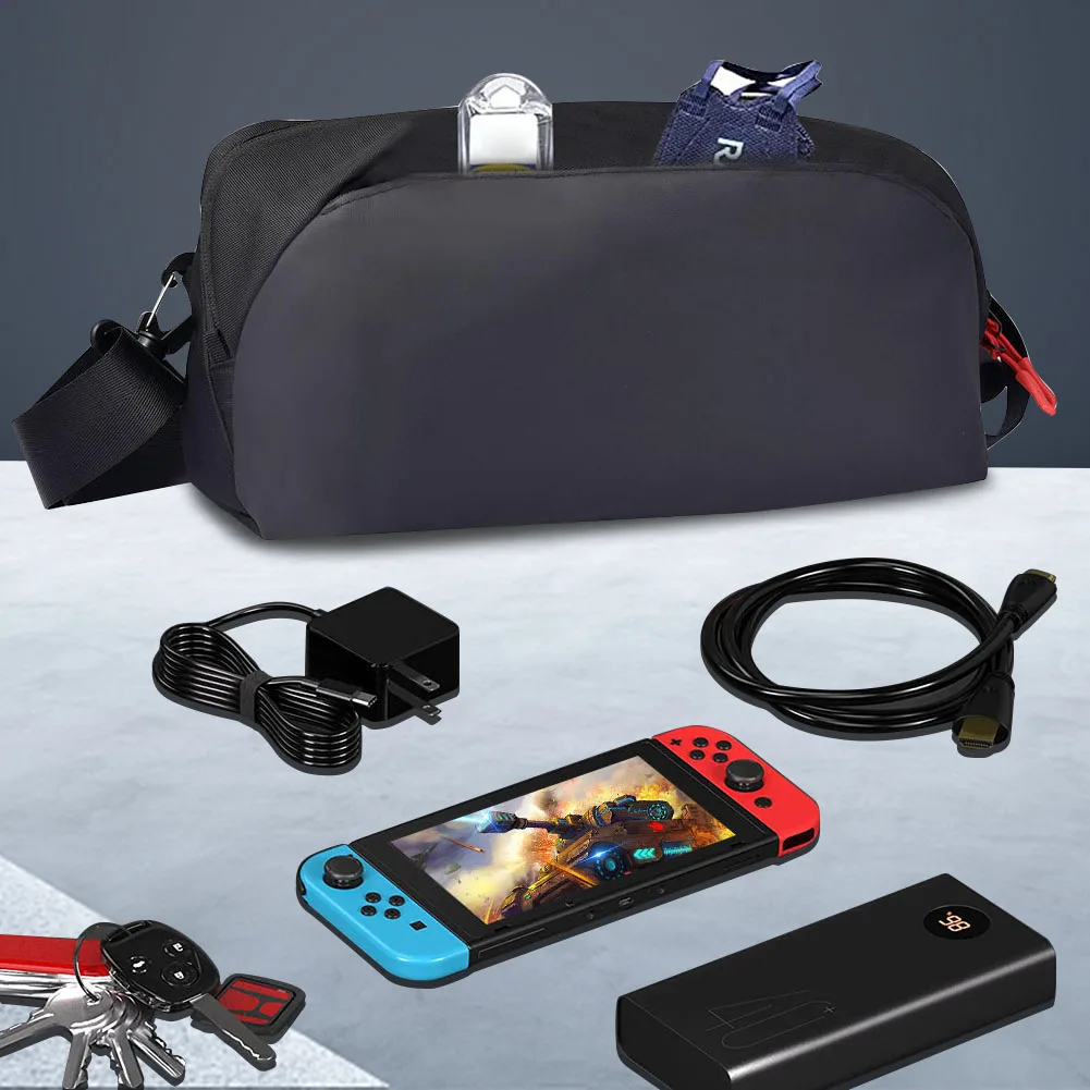 900D 옥스포드 여행용 가방 방수 게임 콘솔 파우치 케이스 ASUS Rog Ally용 대용량 조절 가능한 어깨 스트랩