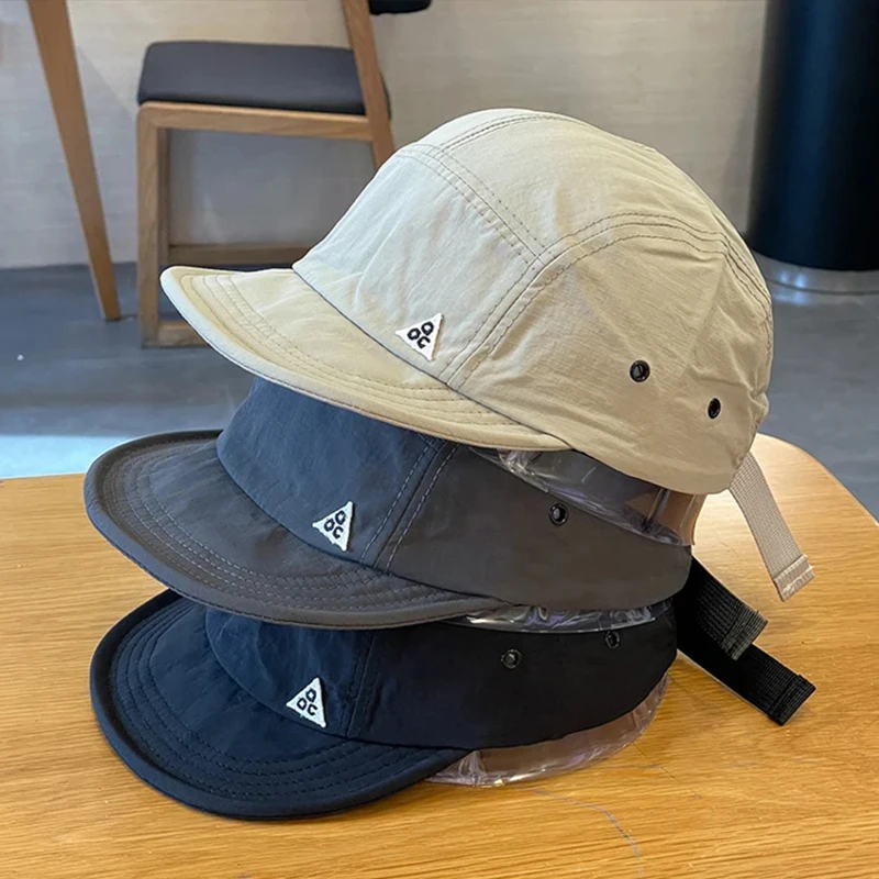 

Quick-dry Baseball Cap Women's Japanese Short Brim Baseball Hat Men Women Street Soft Brim Five-piece Sun Hat Outdoor Appliance
