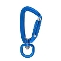 500KG Auto Locking Carabiner Rotating Ring Outdoor Keychain Hook Carabiner Climbing for Outdoor Mountain Camping 1