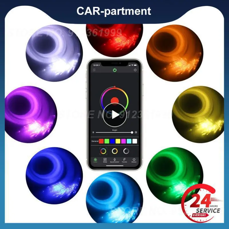 Car Roof Star Light Interior Led Fibra Ottica Light Starry Laser Atmosphere Proiettore Ambientale Galaxy Lights Home Decor