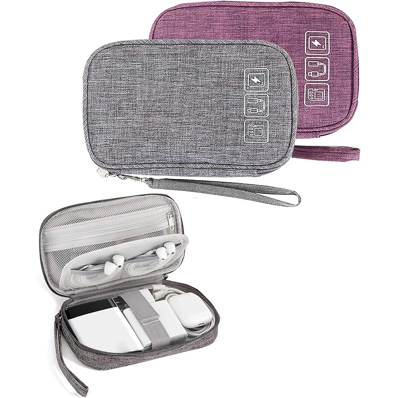 Cable Storage Bag Waterproof Digital Electronic Organizer Phone USB