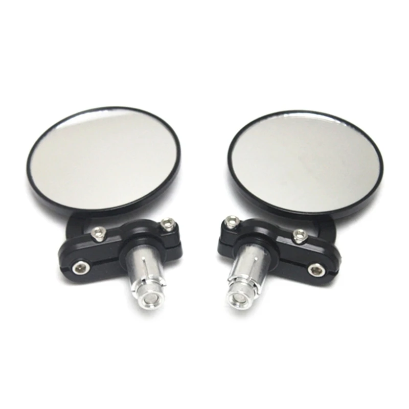 

22mm Universal Motorcycle Mirror Aluminum Black Handle Bar Rearview Side Mirrors drop shipping