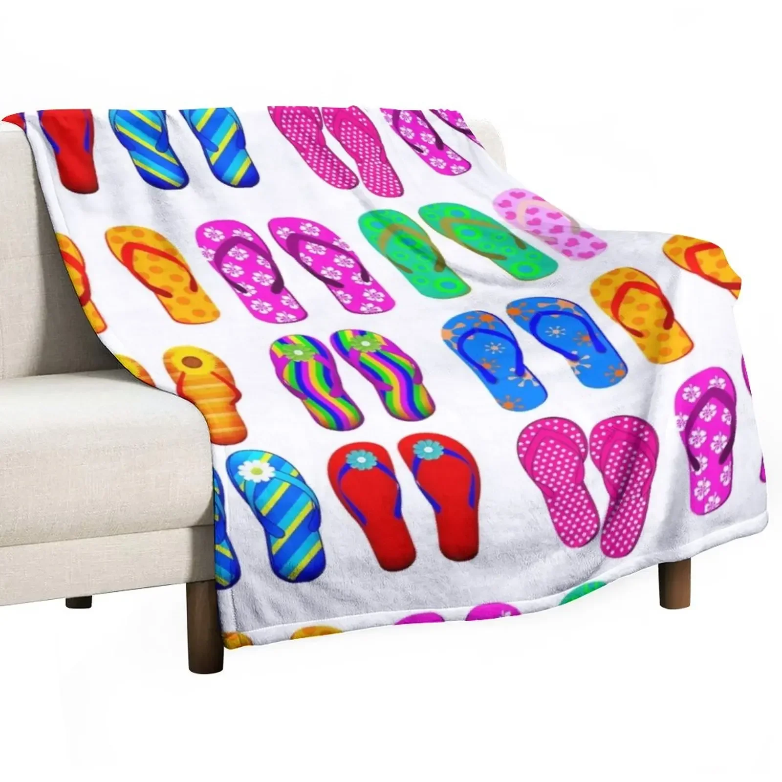 

Summer Flip-flops Throw Blanket cosplay anime Beautifuls Sofa Quilt Blankets
