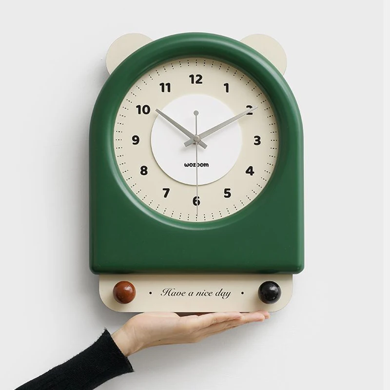 Cute Wall Clock Vintage Home Interior Decoration Clocks Nordic Living Room Accessories Wall Clock Elegant Gift Ornaments Clocks