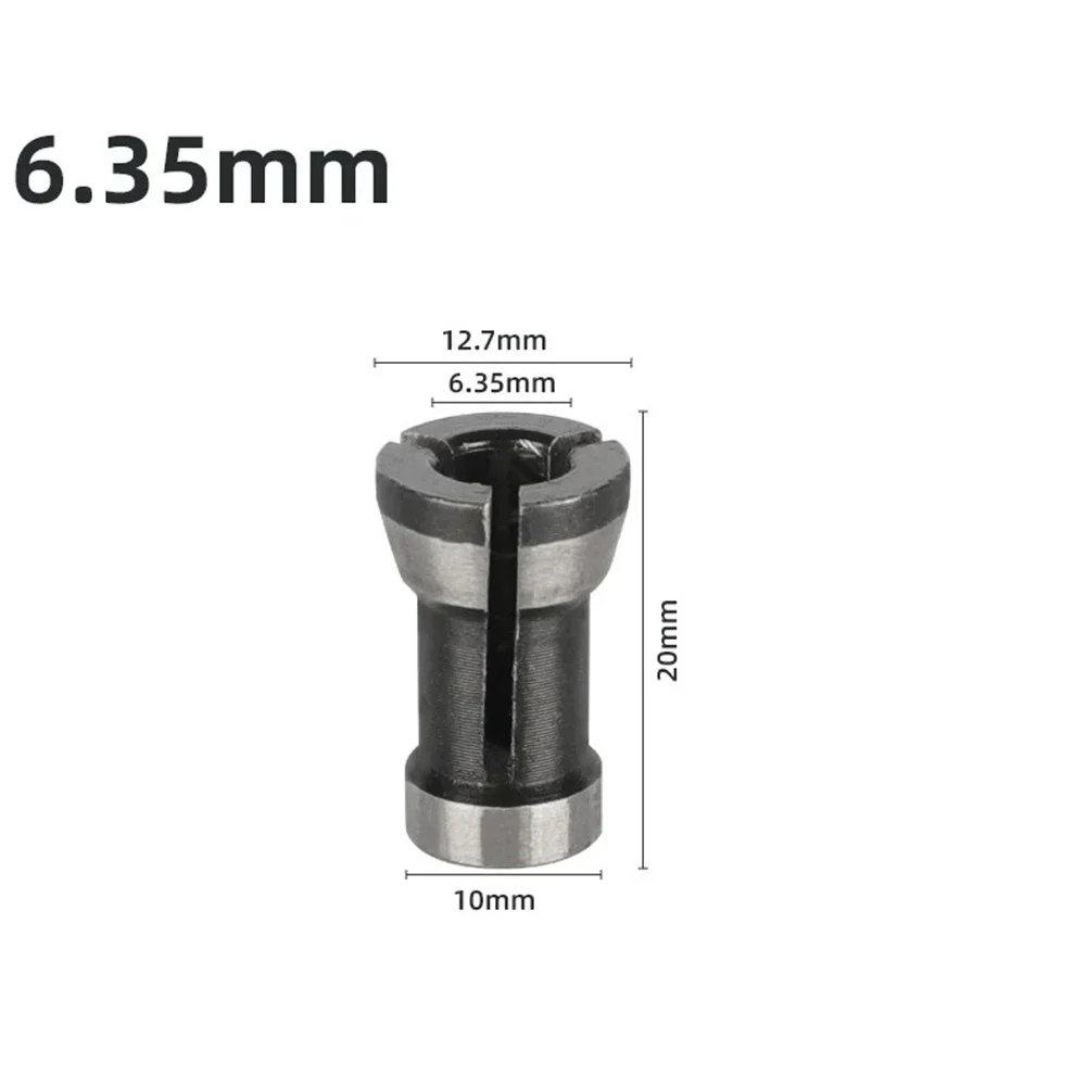 Collet Chuck Adapter 6 6.35 8mm For Engraving Trimming Machine Electric Router Milling Cutter Accessories Power Tools Router Bits wood router machine wood router bits