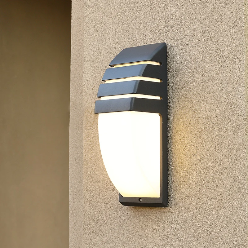 Outdoor Waterproof LED Wall Lamps AC90-260V Aluminum Courtyard Garden Porch Corridor Lights Retro Wall Lamp