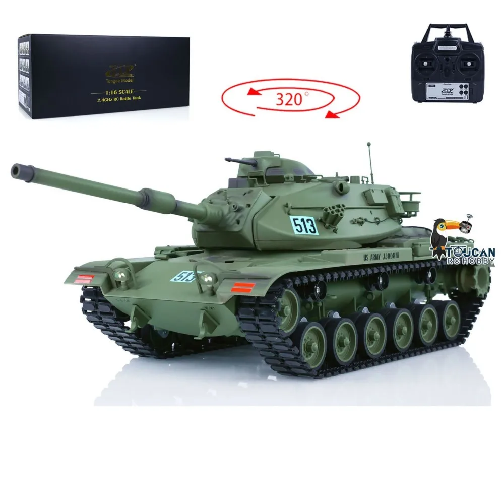 Tenk RC 1/16 M60A3 Tongde - BB pucanje, Dim, Trzaj, IC