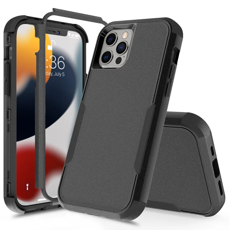 Luxury 3-Layer Armor Shockproof Case with Soft Bumpers
