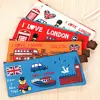 1Pc Pencil Bag Pouch Cartoon Zipper Students Pen Case London Style Oxford Fabric Cosmetic Coin Purse for Home and Back to School 1