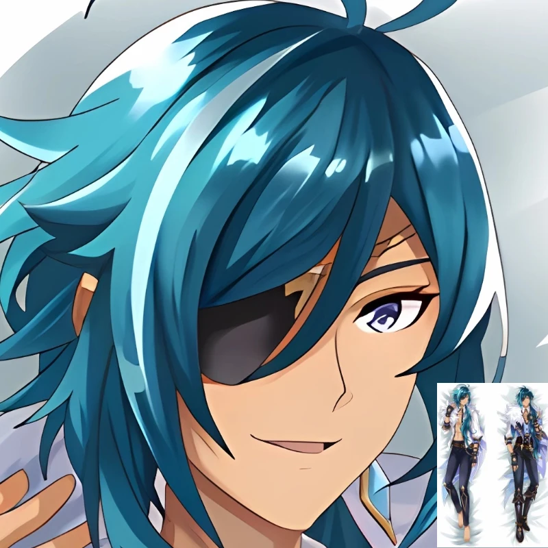 

Наволочка «сделай сам» для аниме-игр Genshin Impact Kaeya Dakimakura обнимающая подушка для всего тела с двусторонним принтом