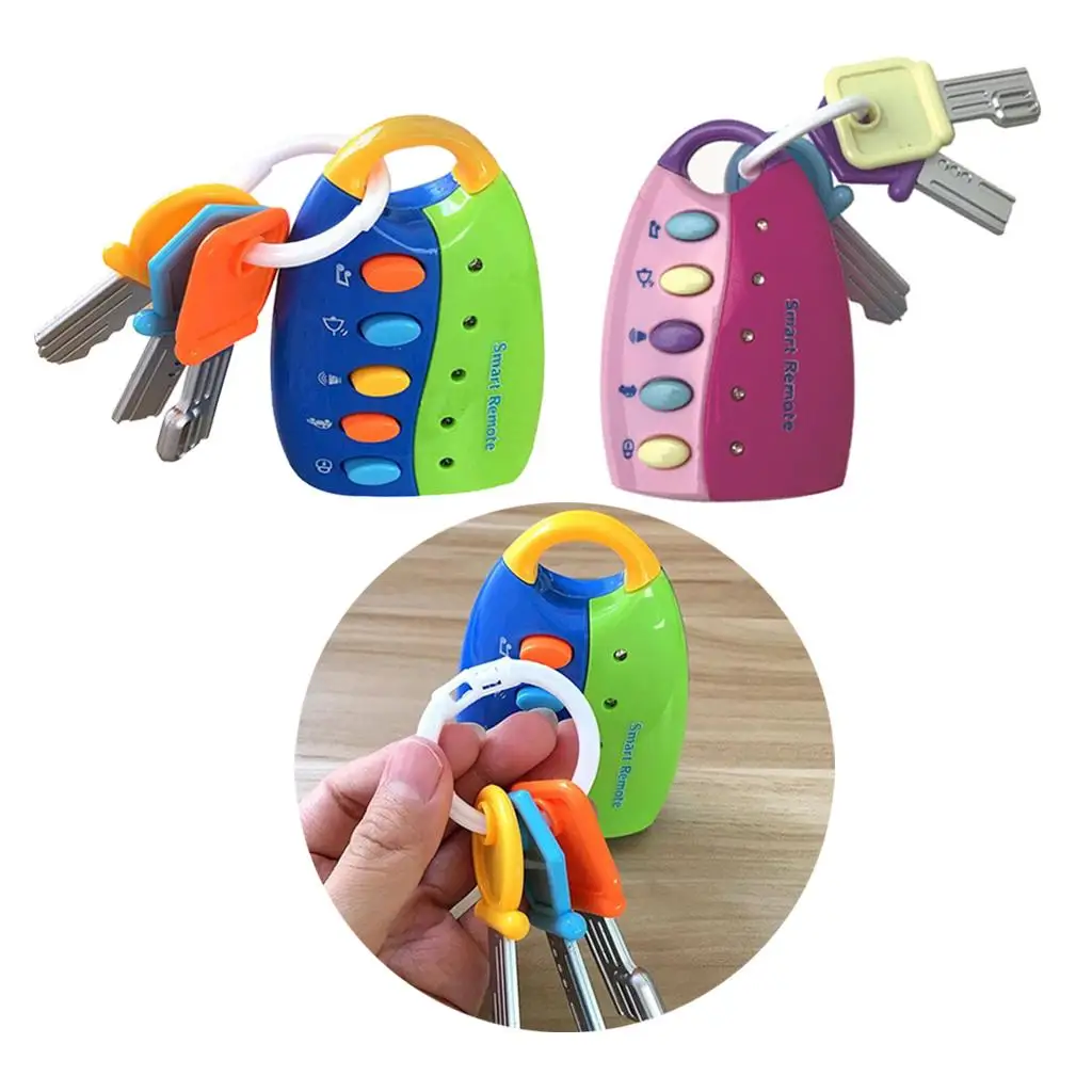 

Musical Remote Car Key Toy Car Voices Pretend Toys