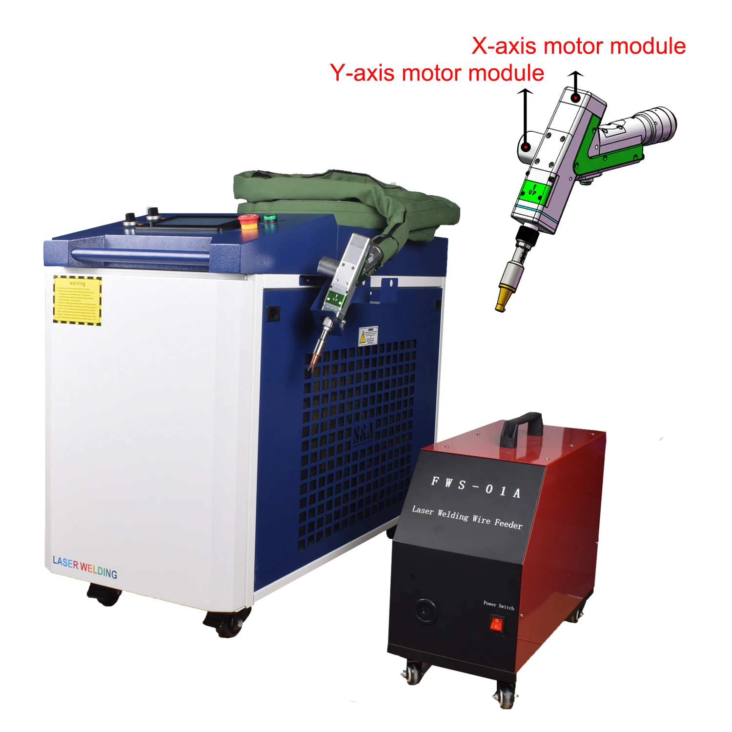 2000W Raycus Fiber Laser Welding Machine 4 in 1 Laser Welding Cutting Cleaning Machine Handheld Double Wobble Fiber Laser Welder 6