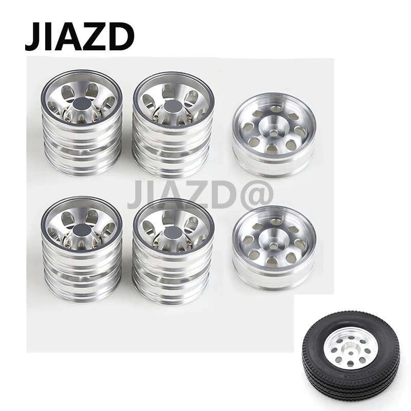 

1pc/4pcs CNC Metal Alloy Hex Front Rear Wheel Hub Rims 20mm/40mm Thickness for Tamiya 1/14 RC Tow Trailer Tractor Truck Parts