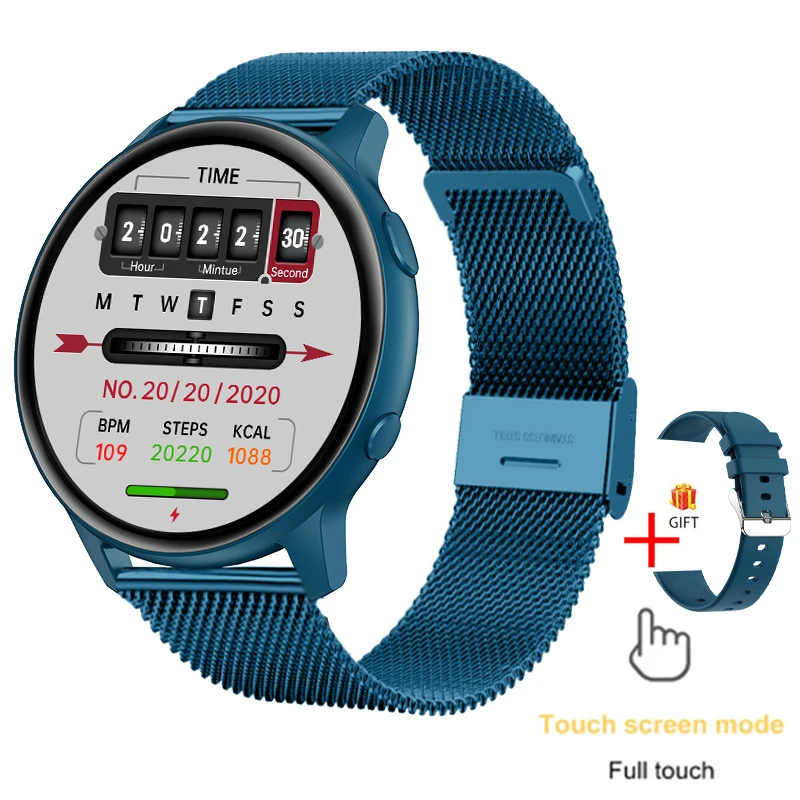 2022 New Fashion Smart Watch Men Fitness Bracelet Heart Rate Blood Pressure Monitoring Sports Tracker Smartwatch Gift for Women 