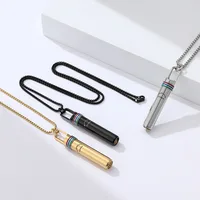 528Hz Low-frequency Whistle Sound Healing Meditation Breathing Decompression Whistles Stainless Steel Mindfulness Pendant 2