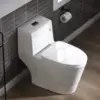 One Piece Toilet with Soft Closing Seat Chair Height 1.28 GPF Dual Water Sensed 1000 Gram MaP Flushing Score Toilet 3