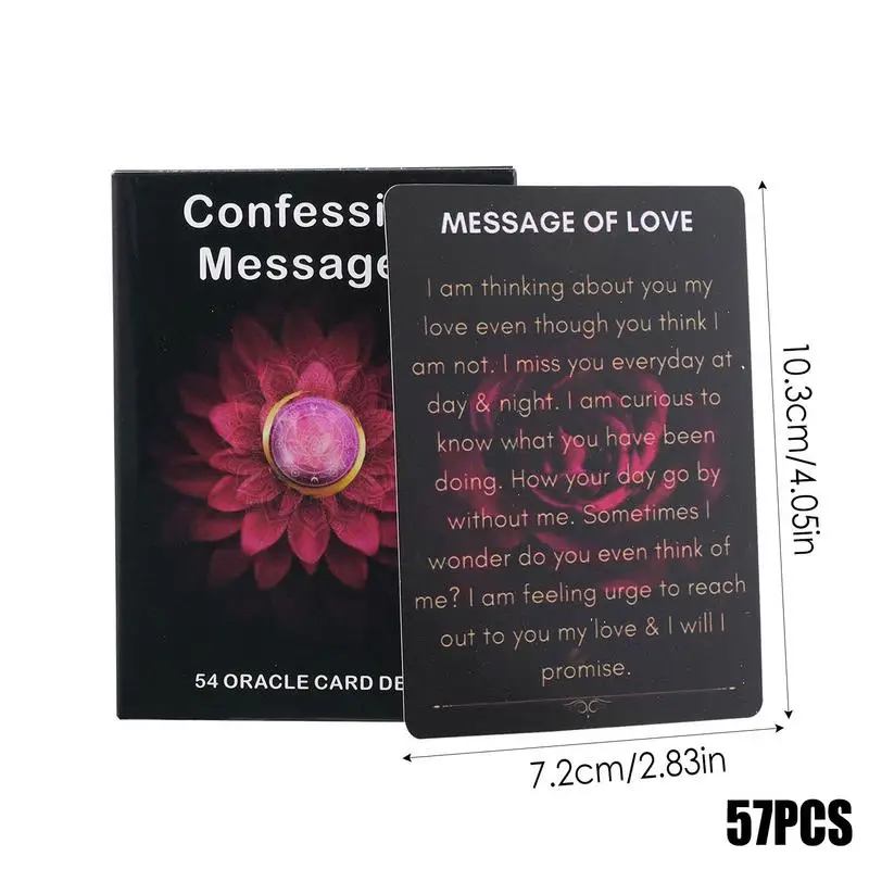 Fortune Telling Tarot Cards Confession Messages Oracle Cards Divination Tools Standard Tarot Decks for Board Game Fate 5