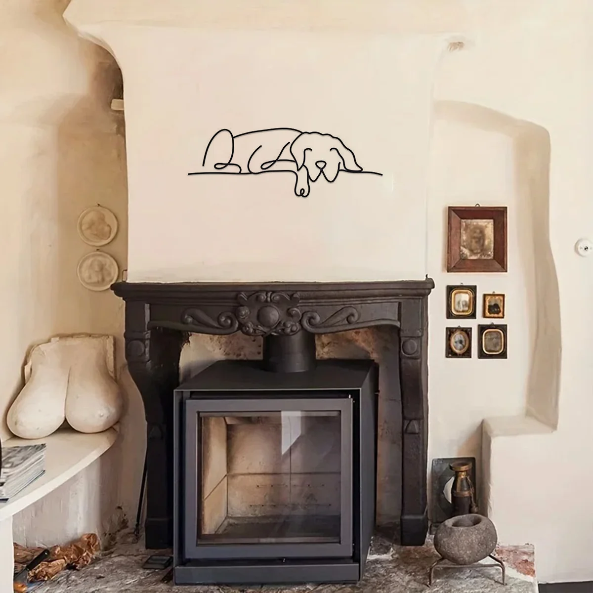 

Акция, Металлический Настенный декор в виде собаки, настенное художественное металлическое украшение для дома, минималистичный Декор для комнаты, Настенный декор для гостиной, спальни, прихожей