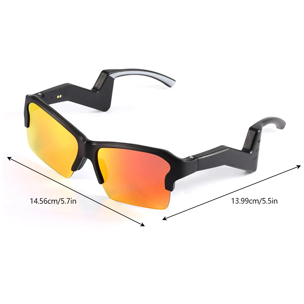 1Pc Outdoor Smart AI Glasses Bluetooth Multifunctional Call Noise Canceling Music Player HD Glasses for Travaling Sports Cycling