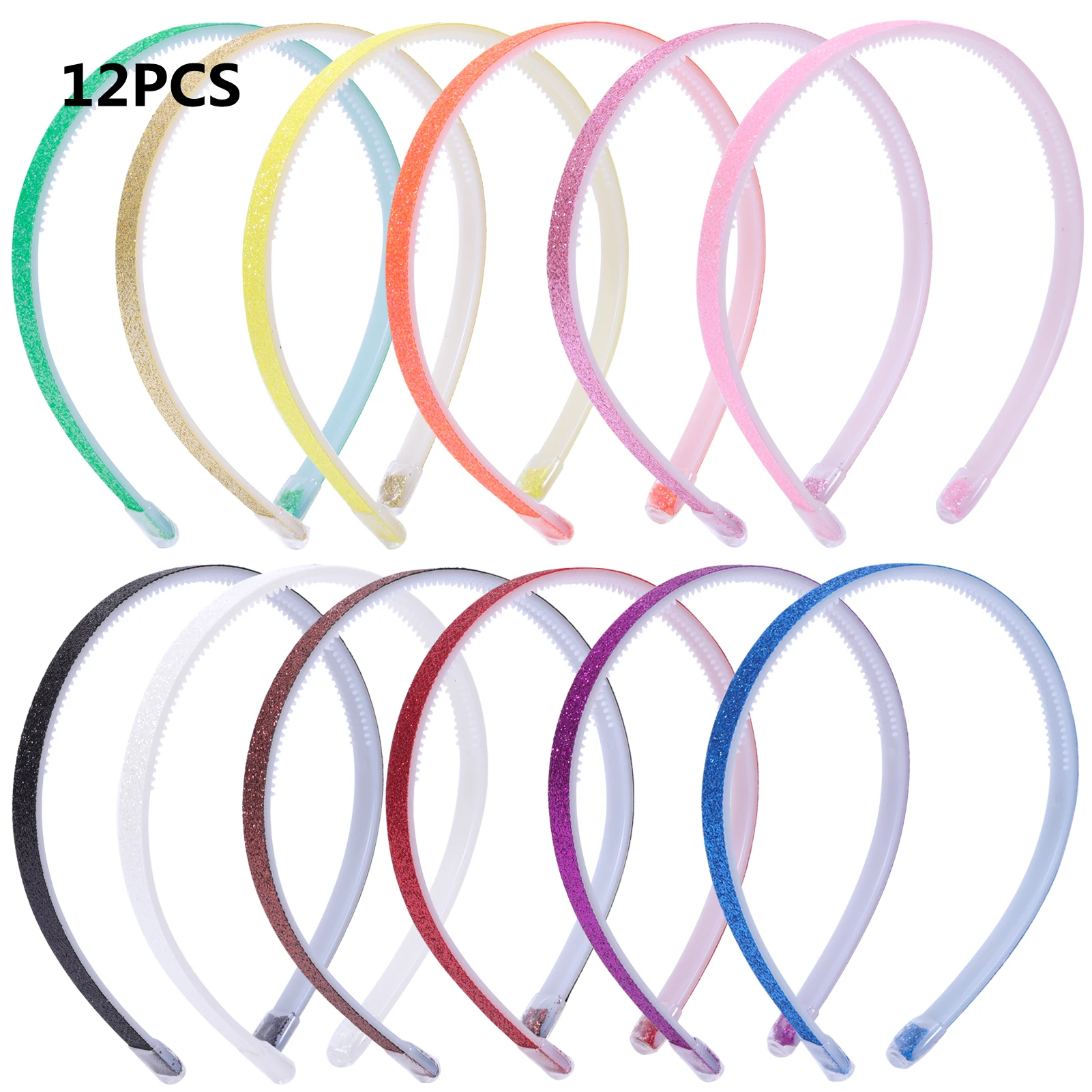 12pcs Solid Color DIY Headband Hairband Women's Hair Accessories Multicolor Headdress Banquet Party Jewelry Bohemian Headdress 100pcs lot price label tags for jewelry jewelry disiplay cards jewelry price tags good quality diverse color for you