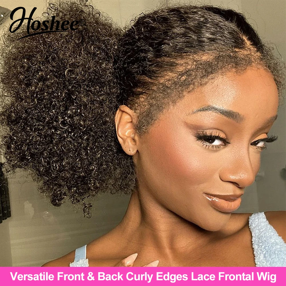 5x5 Lace Closure Wig Ready To Go Wig With Full Circle Edges 250% Burmese Curly 360 Full Lace Human Hair Wigs For Women Remy hair