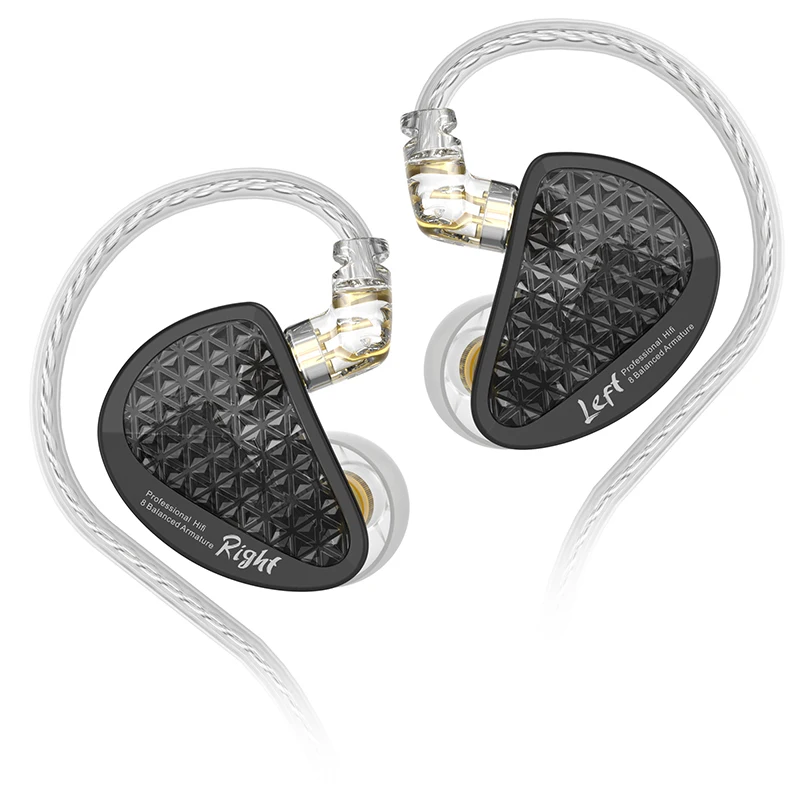 Premium In-Ear Earphones with 16 Balanced Armature Drivers, Hi-Fi Bass, and Noise Cancelling Technology