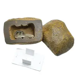 Key Holder Stone Weather Resistant Key Rock Hider Secret Compartments Diversion Safes Realistic Garden Ornaments For Family