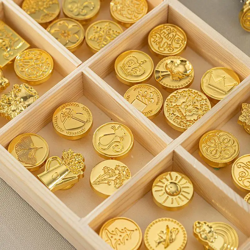 

3D Embossed Wax Seal Stamp Vintage Sealing Wax Stamp Head For Scrapbooking Cards Envelopes Wedding Invitations Gift Packaging