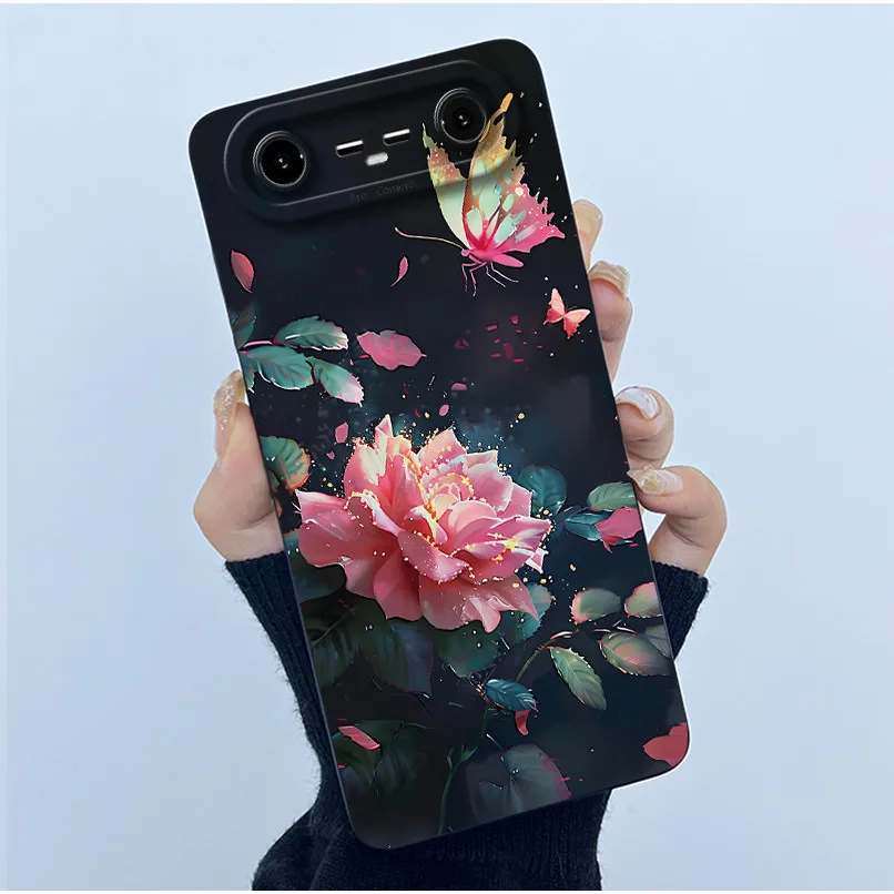 Fashion Simplicity Oil Painting Silicone Soft Shockproof Back Cover
