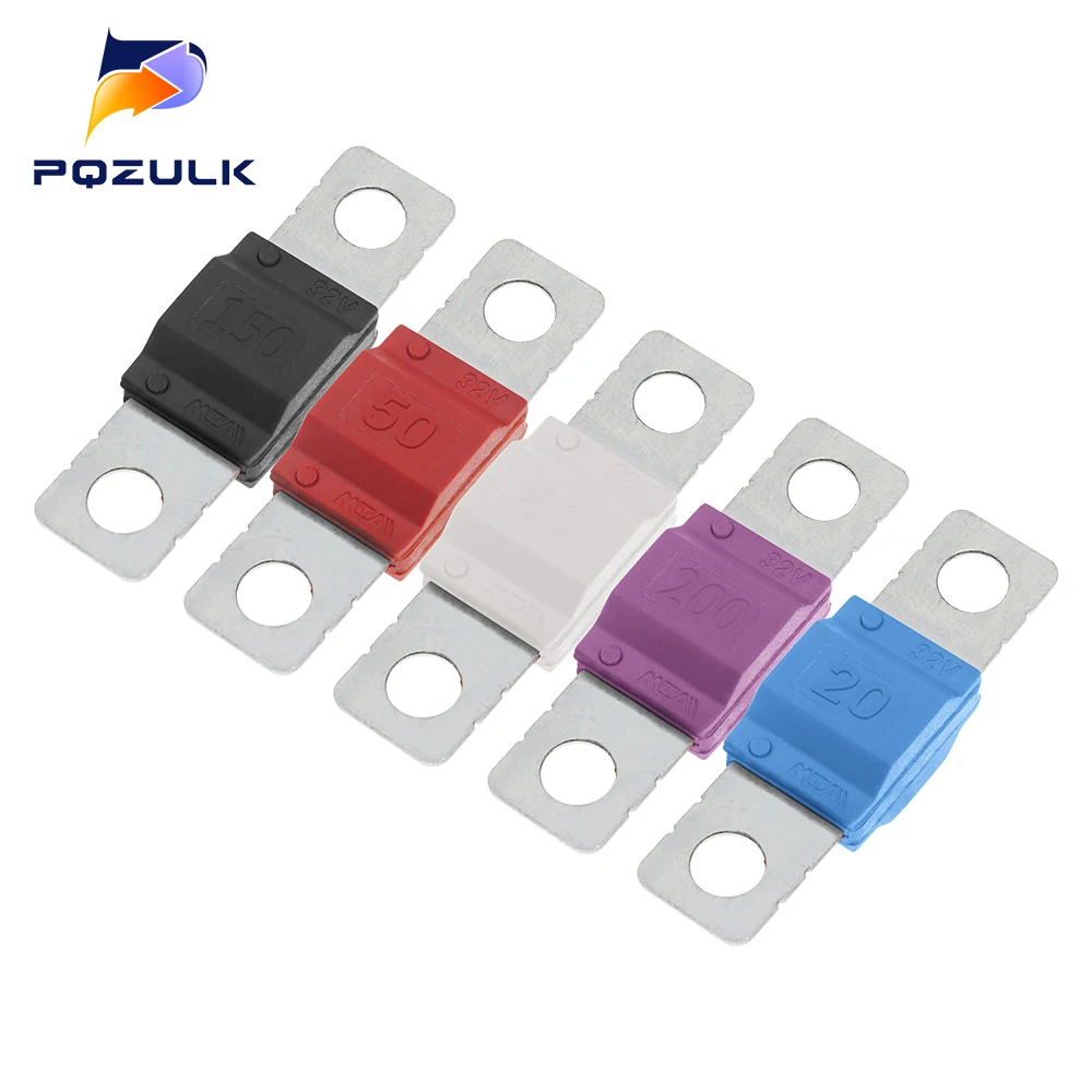 5PCS SWE MTA Stud Car Fuses Mini Car Stereo Audio AFS Fuse 32V 20A-200A