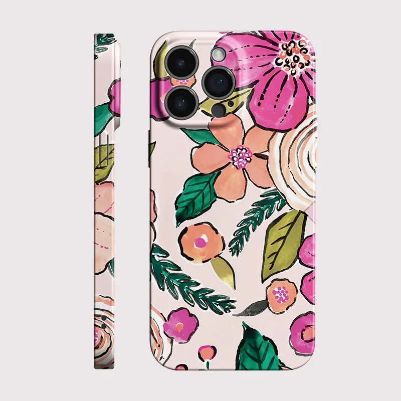Beautiful Floral Hard PC Phone Case Cover