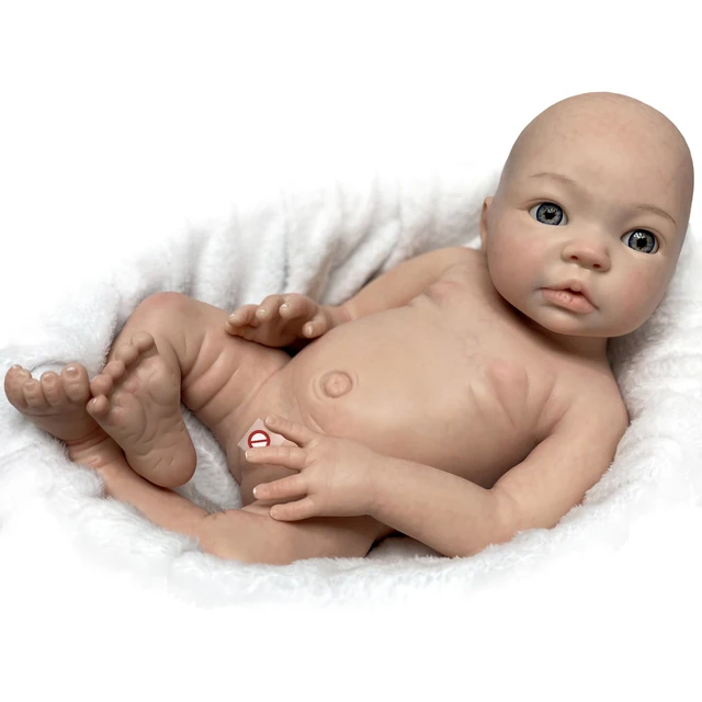 18 Inch Bebe Reborn Soft Solid Silicone Girl Full Body Handmade Bebe Real  Baby Pеборн девочка силикон Bebe Muñeca De Silicona