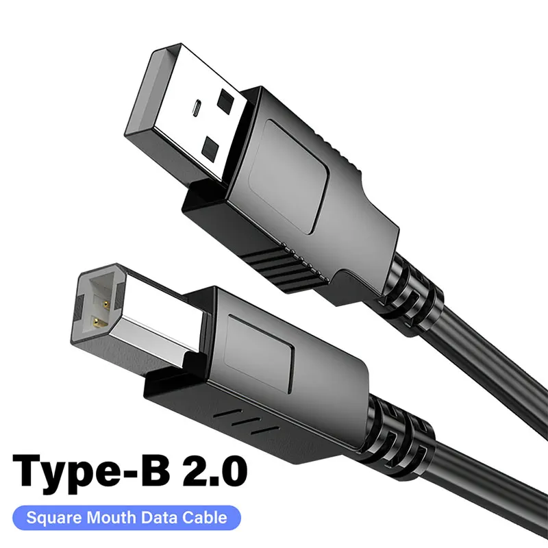 High-Speed USB A to B 2.0 Printer Cable – 0.5m, 3m, 5m Options