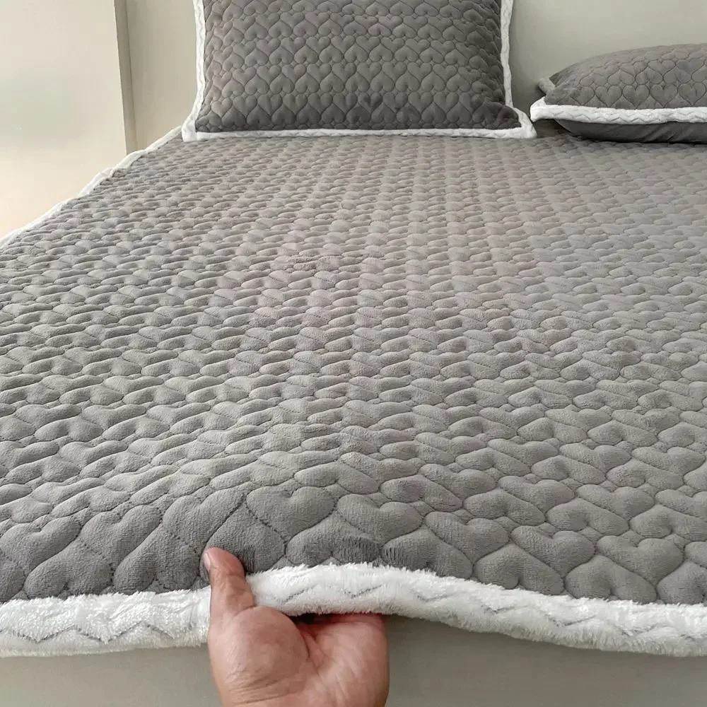 Soft Mattress Toppers Dormitory Home Single Double Foldable Bed Sheet Thin Tatami Blanket Pad Winter Warm Protection Pad