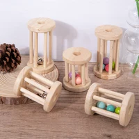 Montessori Baby Development Games of Children Girl 1 to 2 Years Wood Rattles Bell Color Early Educational Hearing Musical Toys 2