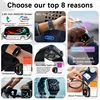 Fashion Women Smart Watch 1.85'' AMOLED Screen Sport Bracelet NFC BT Call Clock Health Monitoring Golden Steel Strip Smartwatch 2