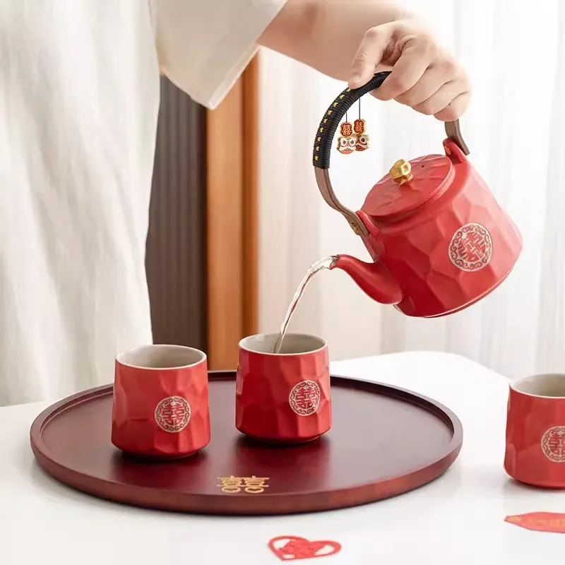 Kung Fu Tea Set for New Couples, Creative Gift for Family, Moving Home and Wedding Gift