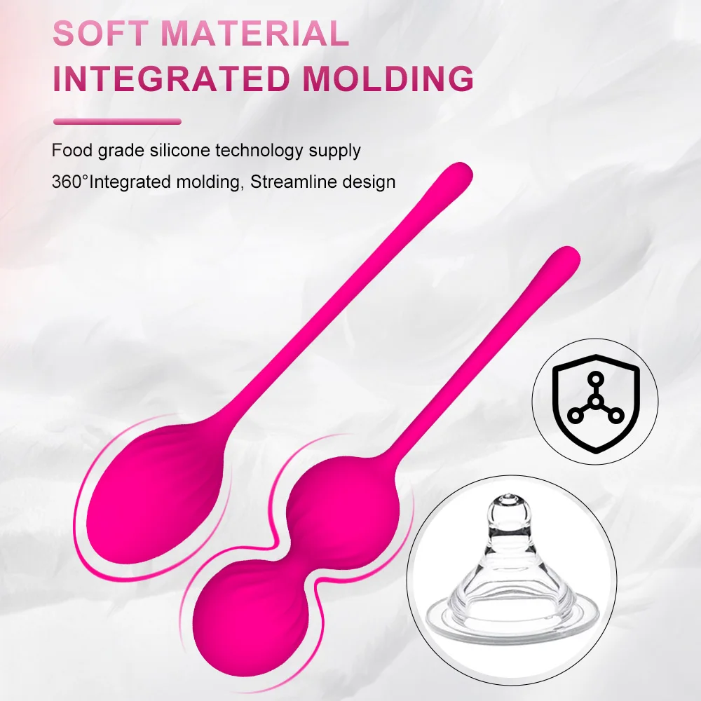 Safe Silicone Smart Vaginal Ball Vibrator Kegel Balls Ben Wa Ball Vagina Tighten Exercise Machine Sex Toys for Women Geisha