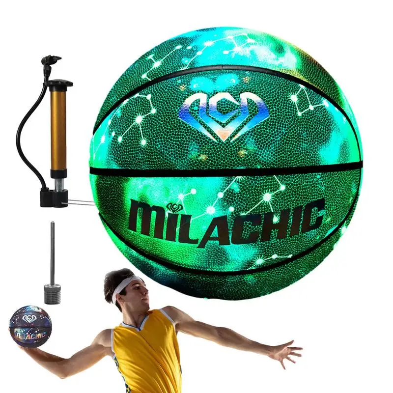 

Light Reflective Basketball Size 7 Reflective Luminous Night Game Basket Ball Reflective Luminous Street Ball Size 7 Illuminated