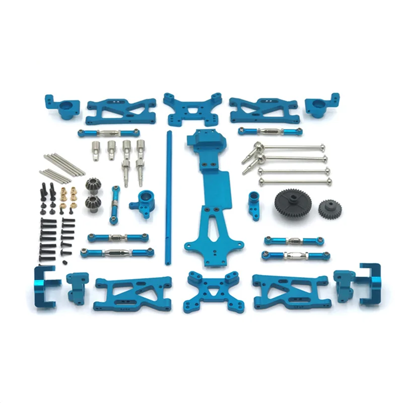 

For WLtoys 144001 144002 144010 1/14 RC Car Metal Upgrade Parts Kit Drive Shaft Swing Arm Modification Accessories 2