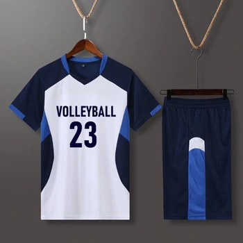 Men's Short Sleeve Volleyball Uniform Set – Jersey & Pocketed Shorts for Training & Running
