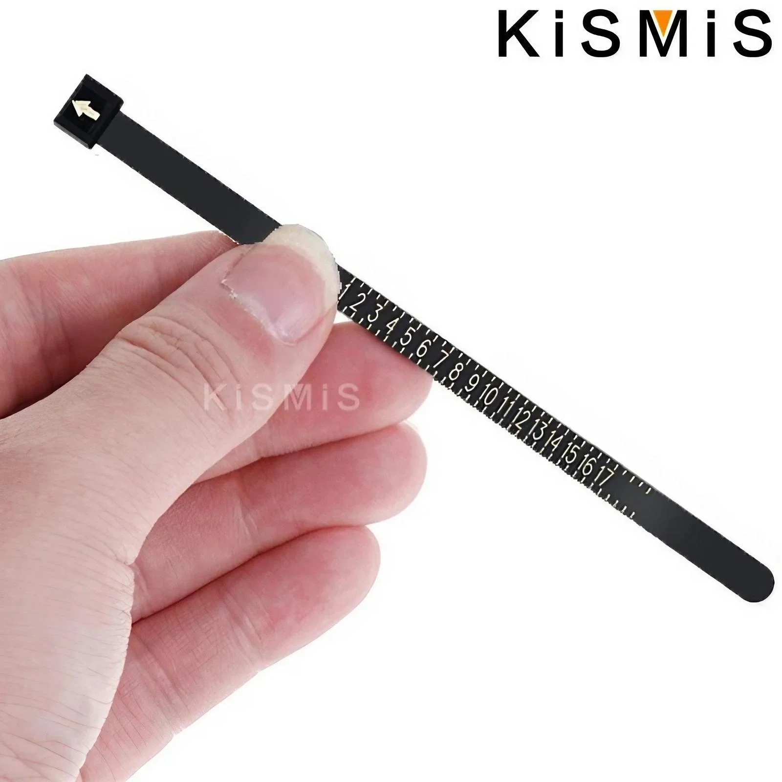 Wedding ring band sizer 1pc US/EU sizes white/black genuine tester finger gauge jewelry tool