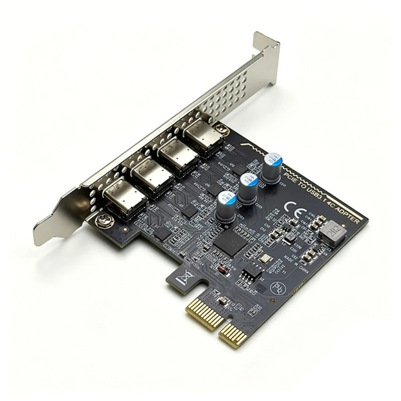 컴퓨터용 4개의 C형 포트 고속 5Gbps 데이터 전송 기능을 갖춘 PCIe USB3.0 카드