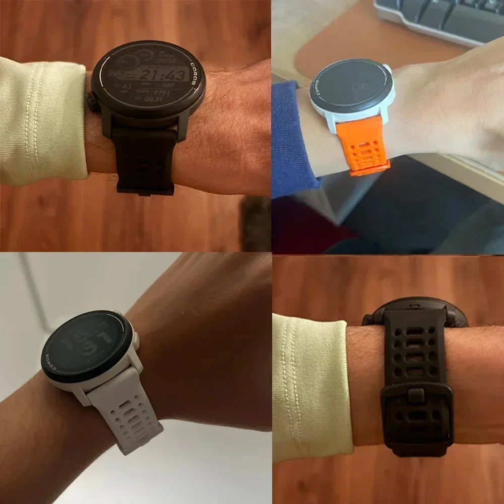 Premium 22mm Silicone Sport Watch Strap - Enhanced Comfort & Durability