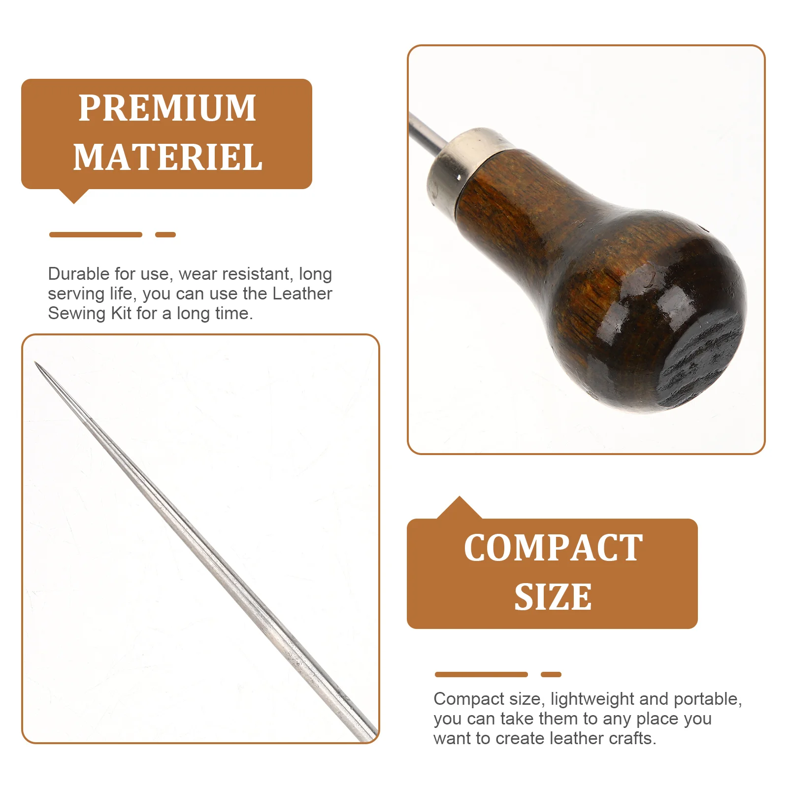 Kit di strumenti per cucire artigianato fai da te strumento per libri da lavoro Set di cuciture aghi per rilegatura cartella forniture per carta ossea riparazione rilegatura per libri - immagine 4