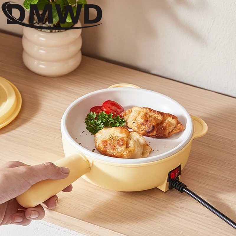 Mini Electric Frying Pan Multifunctional Egg Omelette Cooker Eggs Boiler Food Steamer Breakfast Pancake Fried Steak Heater Pot