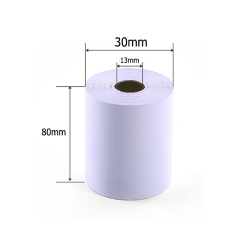10 Roll 80x30 mm Thermal Paper Label Paper Thermal for Mobile Bluetooth Cash Registers POS Printer Mini Printer Accessorie