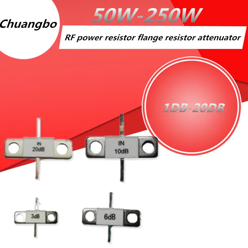 Attenuator high-power 50W 100W 150W 200W 250W 1dB 2dB 3dB 4dB 20dB 15dB 10dB 6dB DC-3.0 Ghz fixed attenuator